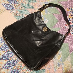 Tory Burch  Black leather hobo